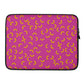 Cheezy doodles - Laptop Sleeve red violet