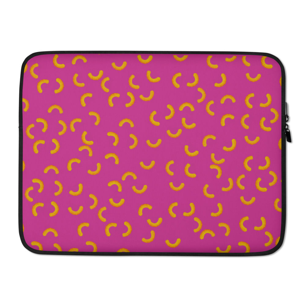 Cheezy doodles - Laptop Sleeve red violet