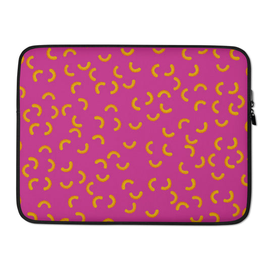 Cheezy doodles - Laptop Sleeve red violet
