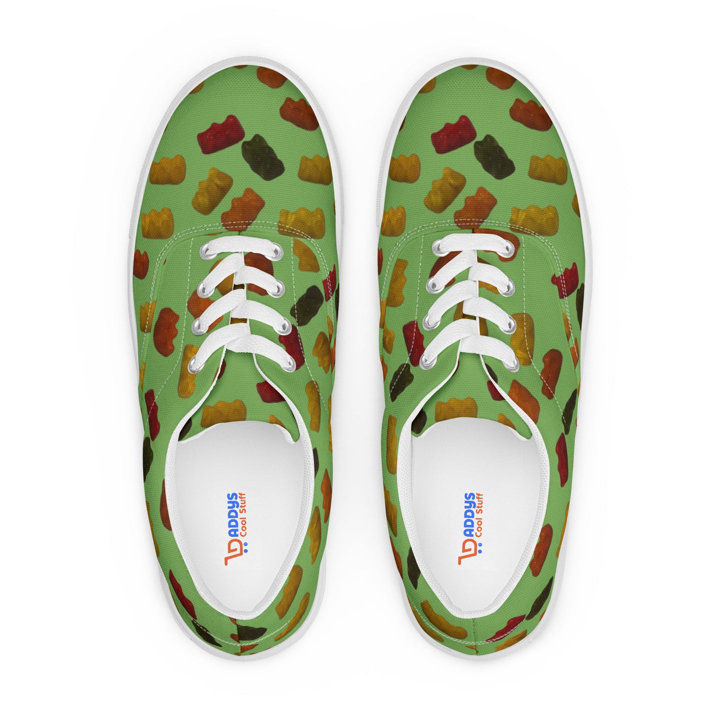 Gummy Bears - Men’s lace-up canvas shoes - Green