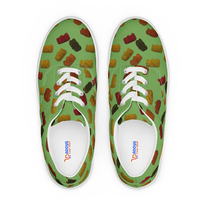 Gummy Bears - Men’s lace-up canvas shoes - Green