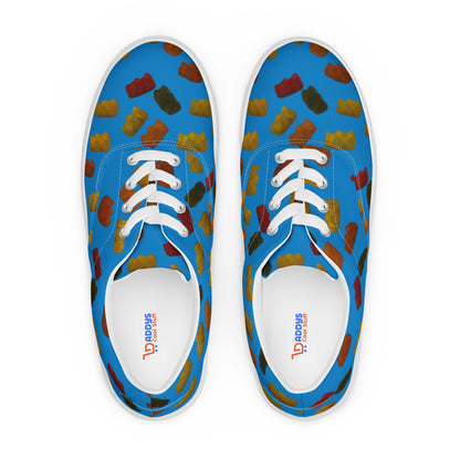 Gummy Bears - Men’s lace-up canvas shoes - Blue