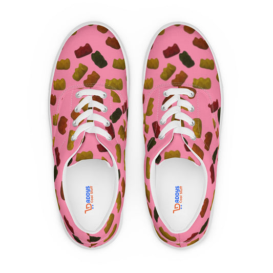 Gummy Bears - Men’s lace-up canvas shoes - Pink