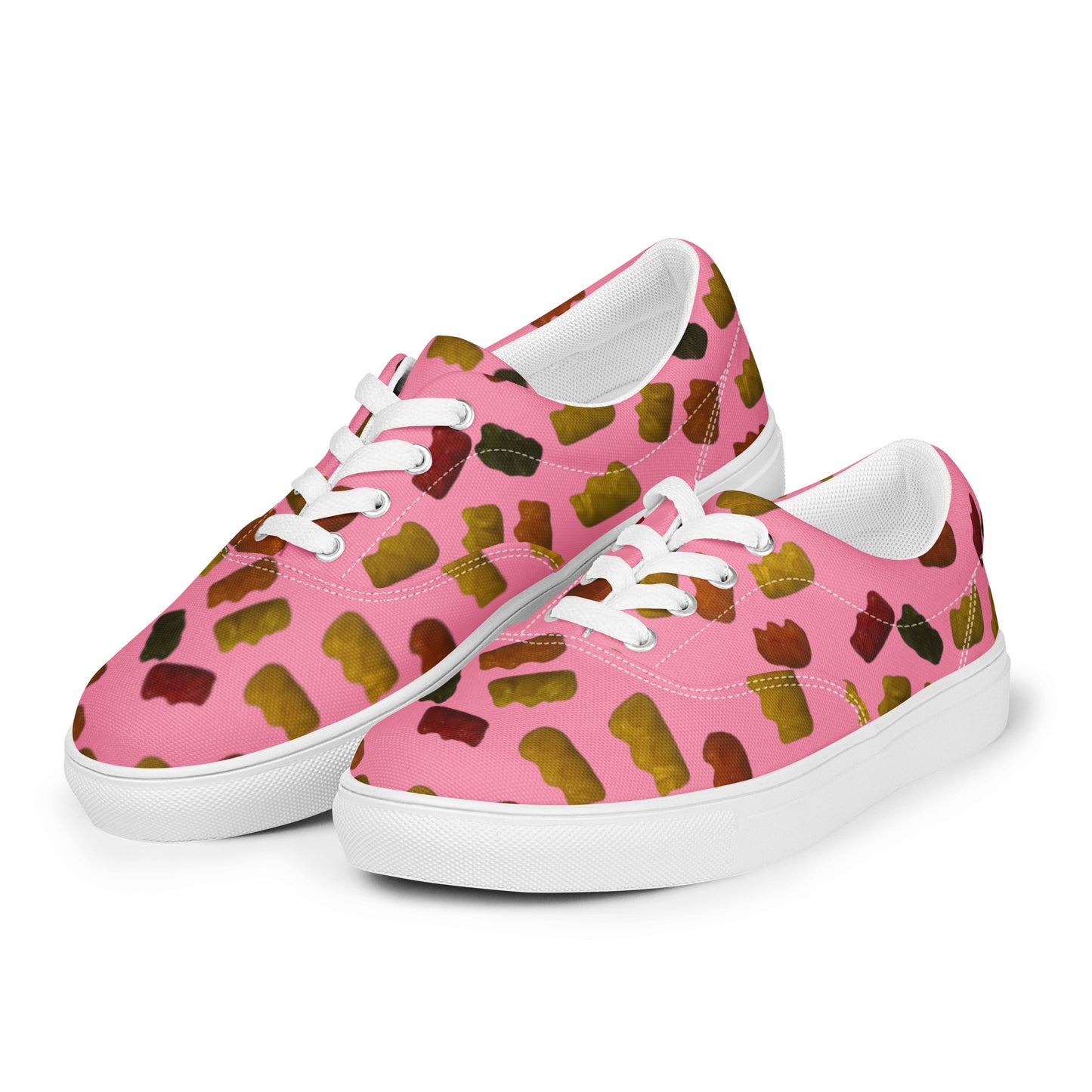 Gummy Bears - Men’s lace-up canvas shoes - Pink