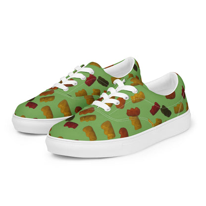 Gummy Bears - Men’s lace-up canvas shoes - Green