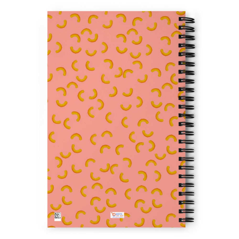 Cheezy doodles - Spiral notebook dotted pink