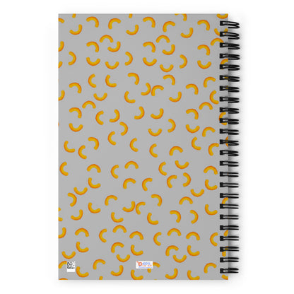 Cheezy doodles - Spiral notebook dotted silver