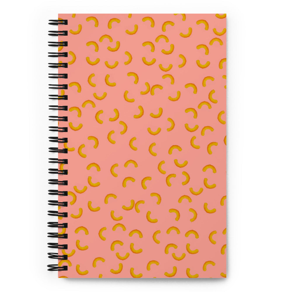 Cheezy doodles - Spiral notebook dotted pink