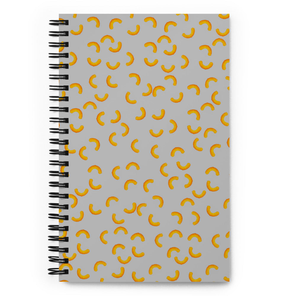 Cheezy doodles - Spiral notebook dotted silver