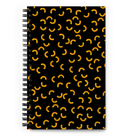 Cheezy doodles - Spiral notebook dotted black