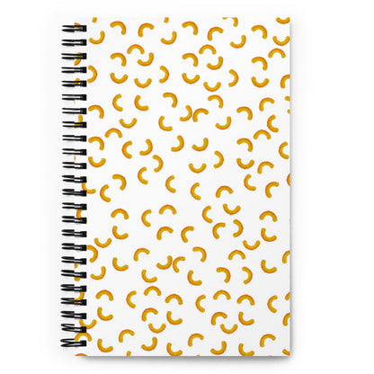 Cheezy doodles - Spiral notebook dotted white