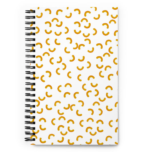 Cheezy doodles - Spiral notebook dotted white