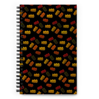 Gummy Bears -  Spiral notebook - black