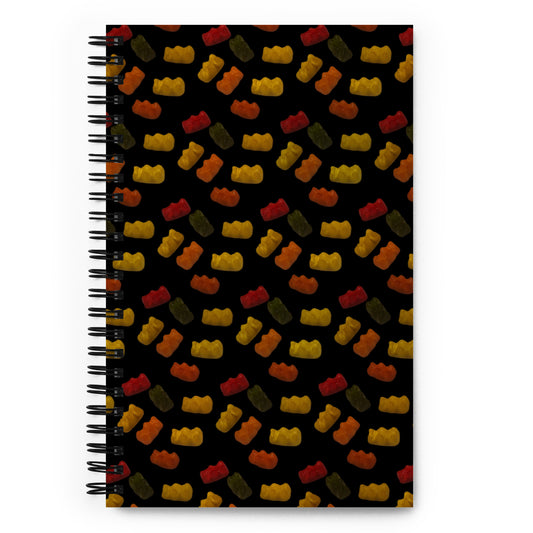 Gummy Bears -  Spiral notebook - black