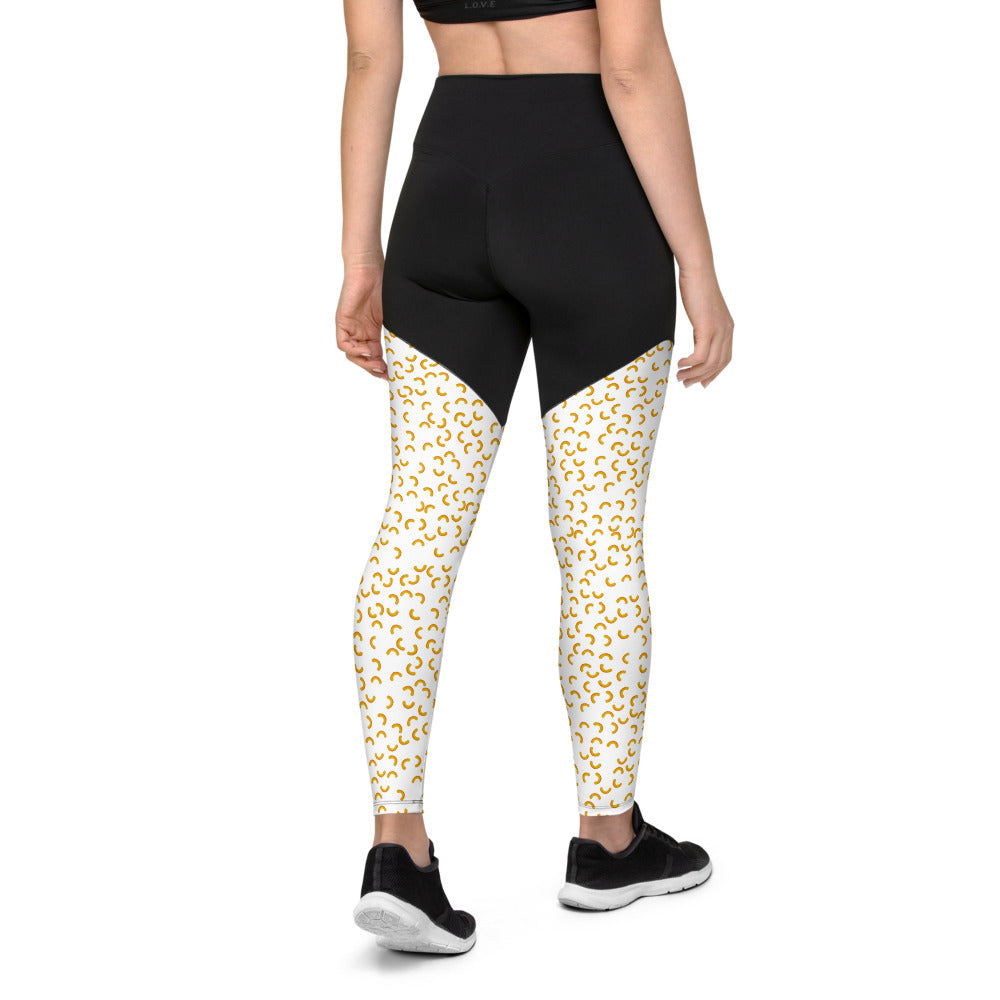 Cheezy doodels - Sports Leggings white