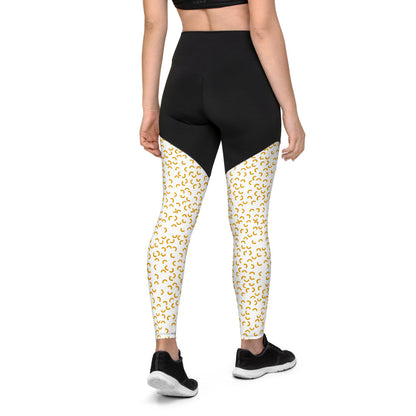 Cheezy doodels - Sports Leggings white