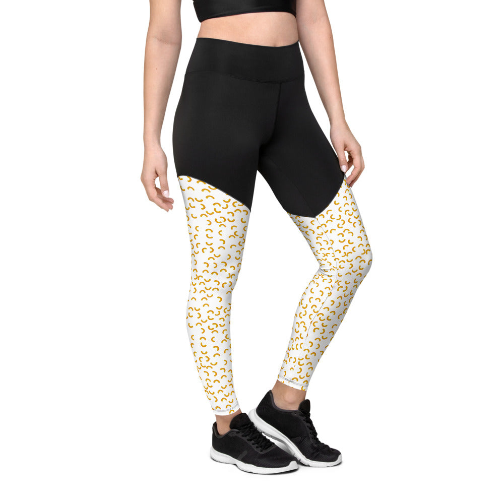 Cheezy doodels - Sports Leggings white