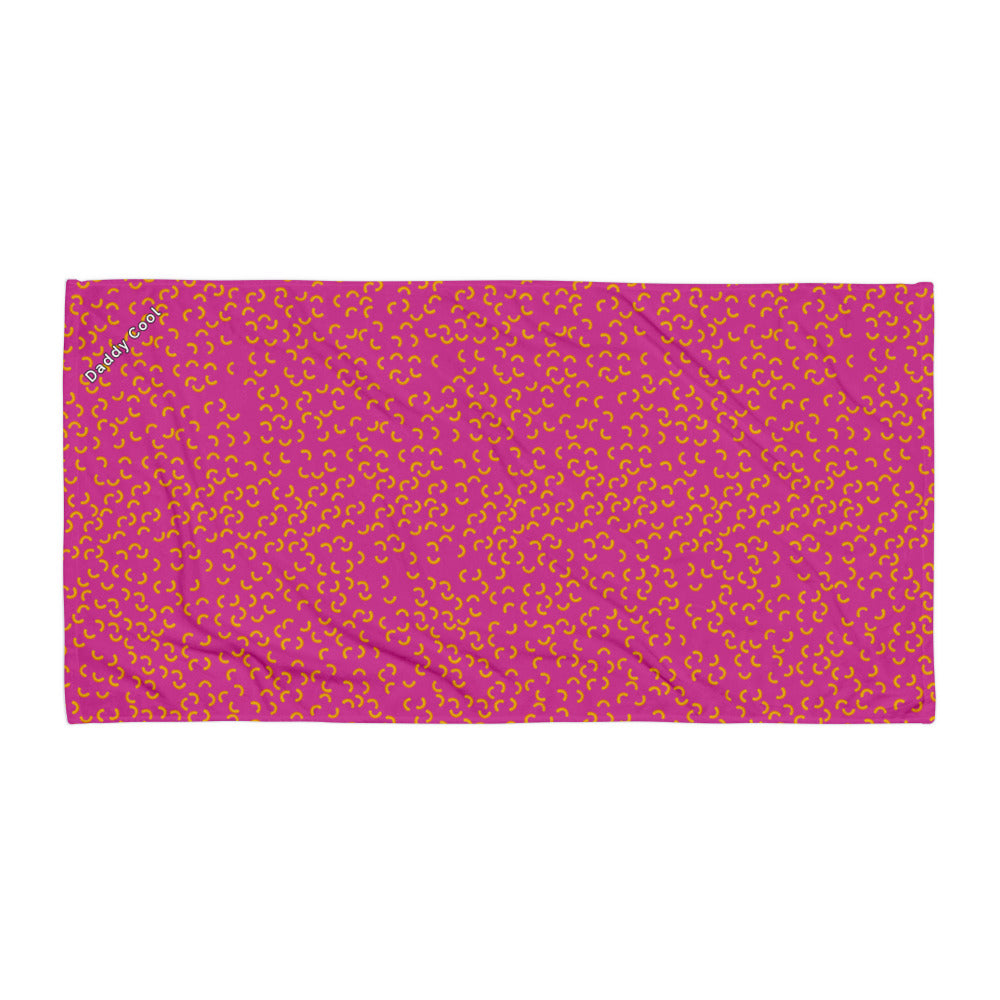 Cheezy doodles - Beach Towel red violet - Your Name