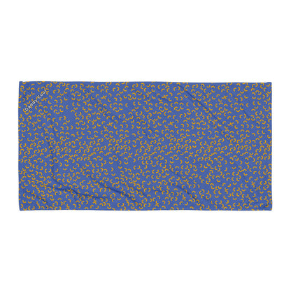 Cheezy doodles - Beach Towel Blue- Your Name