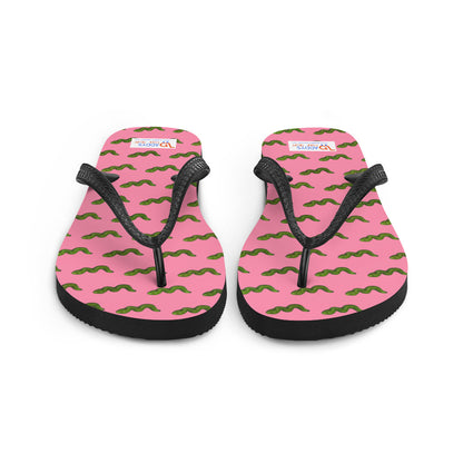Green Snake - Flip-Flops - Pink