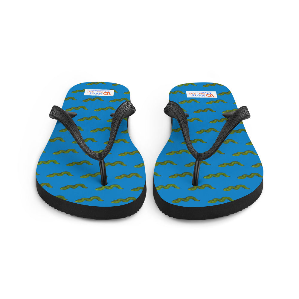 Green Snake - Flip-Flops - Blue