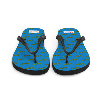 Green Snake - Flip-Flops - Blue
