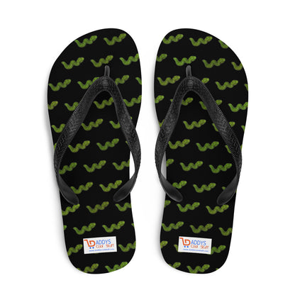 Green Snake - Flip-Flops - Black