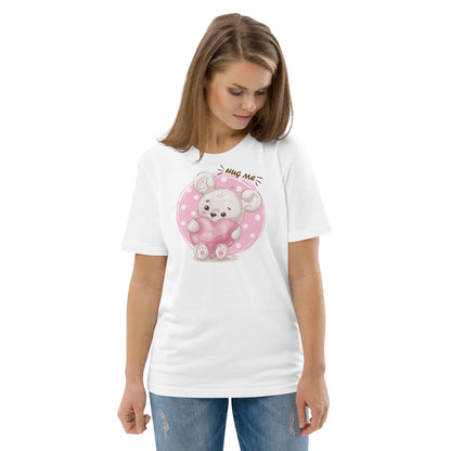 Hug Me Teddybear - Unisex organic cotton t-shirt