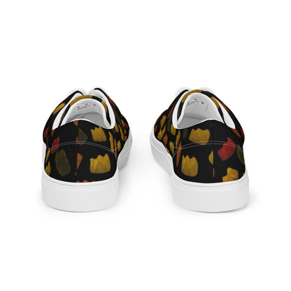 Gummy Bears - Women’s lace-up canvas shoes - Black