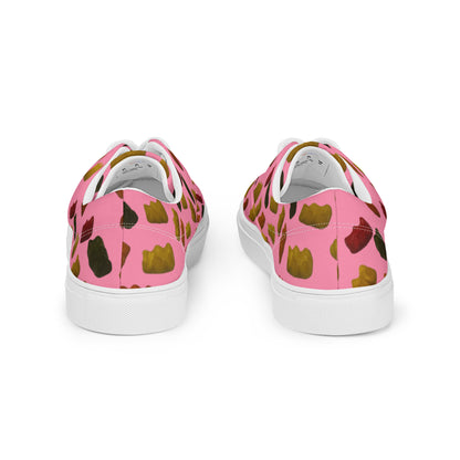 Gummy Bears - Women’s lace-up canvas shoes - Pink