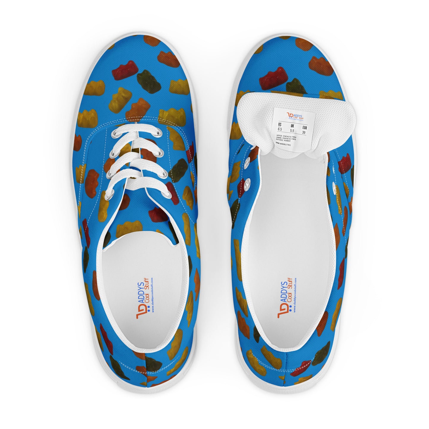 Gummy Bears - Women’s lace-up canvas shoes - Blue