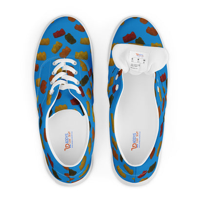 Gummy Bears - Women’s lace-up canvas shoes - Blue