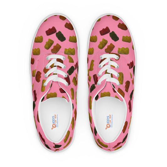 Gummy Bears - Women’s lace-up canvas shoes - Pink