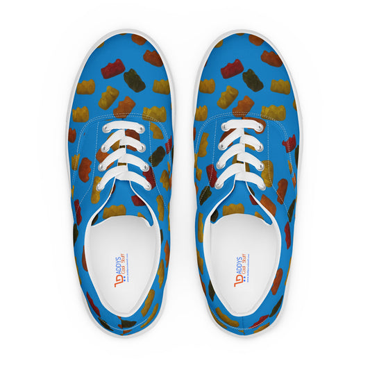 Gummy Bears - Women’s lace-up canvas shoes - Blue