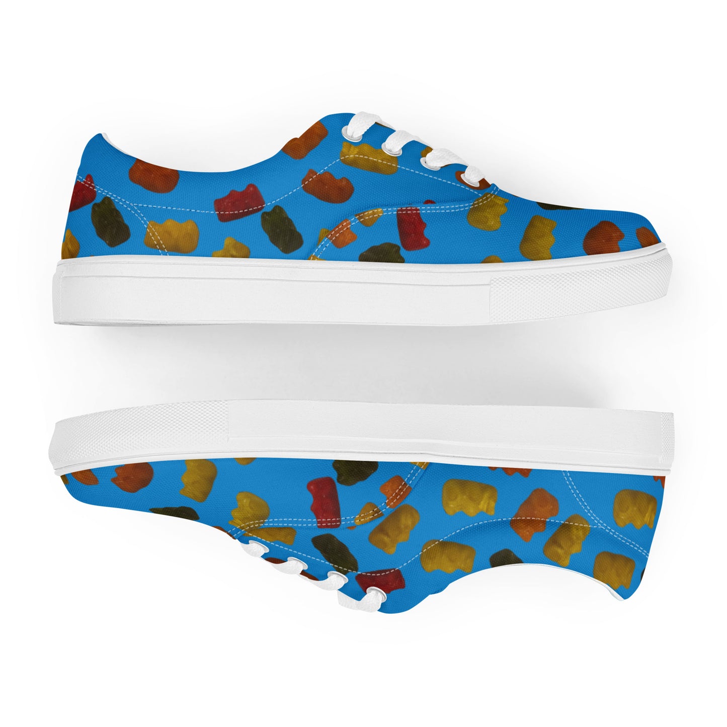 Gummy Bears - Women’s lace-up canvas shoes - Blue