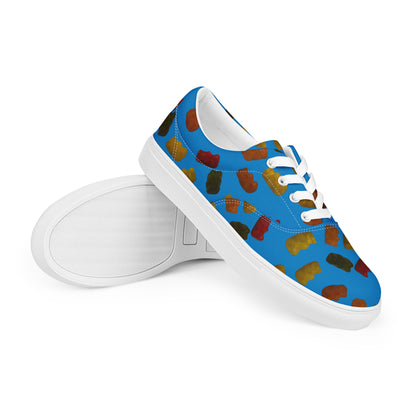 Gummy Bears - Women’s lace-up canvas shoes - Blue