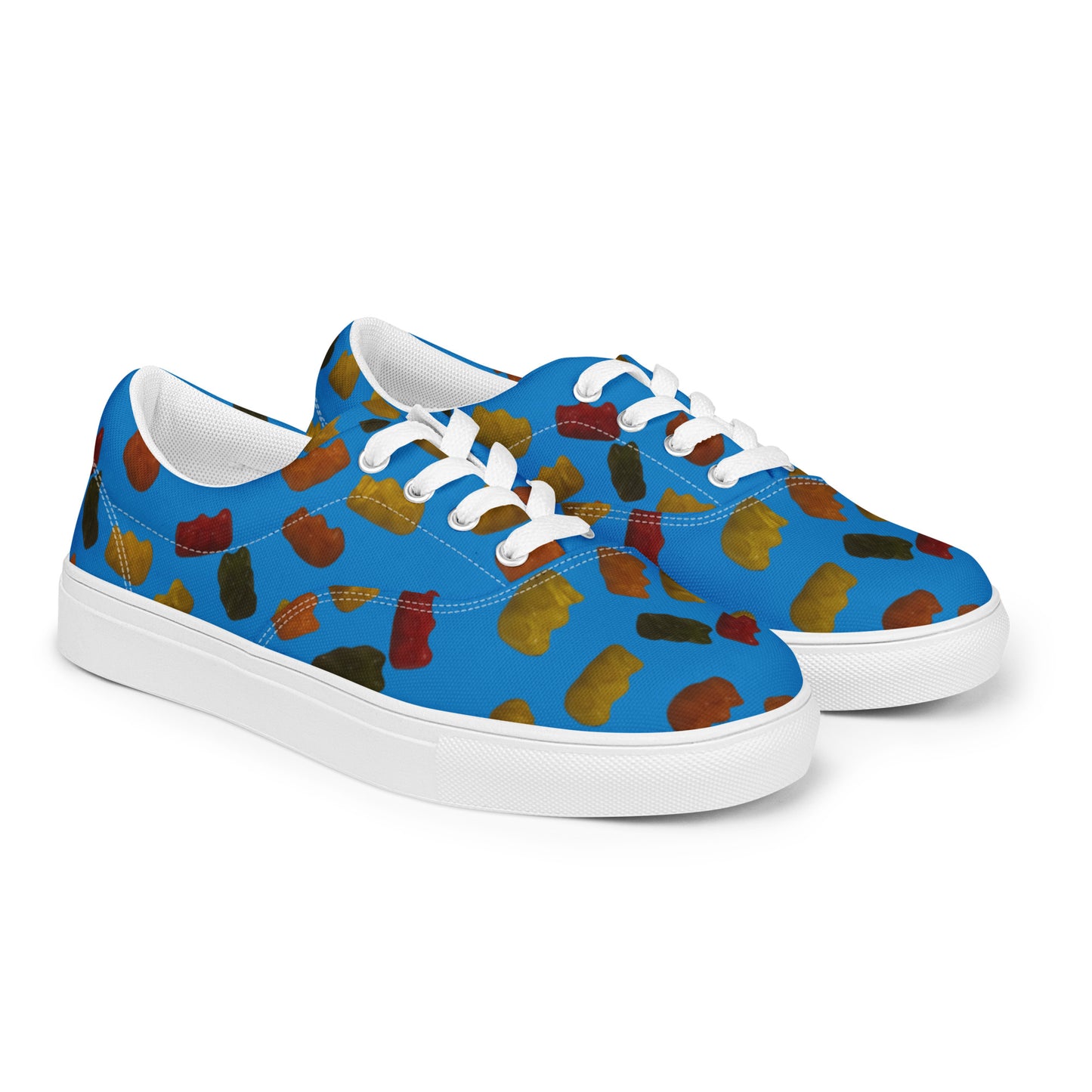 Gummy Bears - Women’s lace-up canvas shoes - Blue